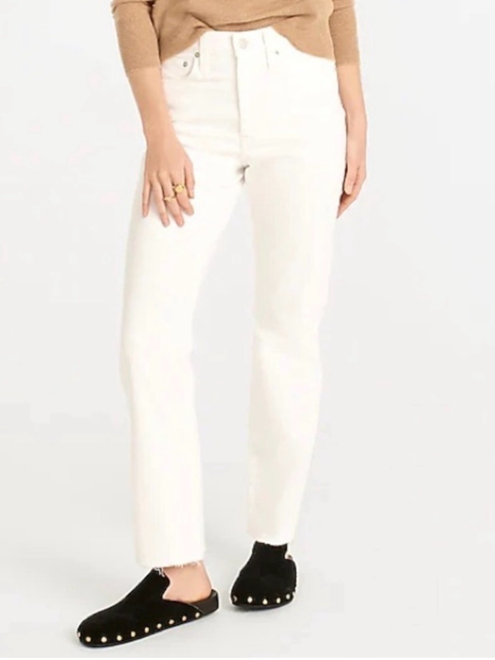 J. Crew Slim Boyfriend jeans, size 31, white